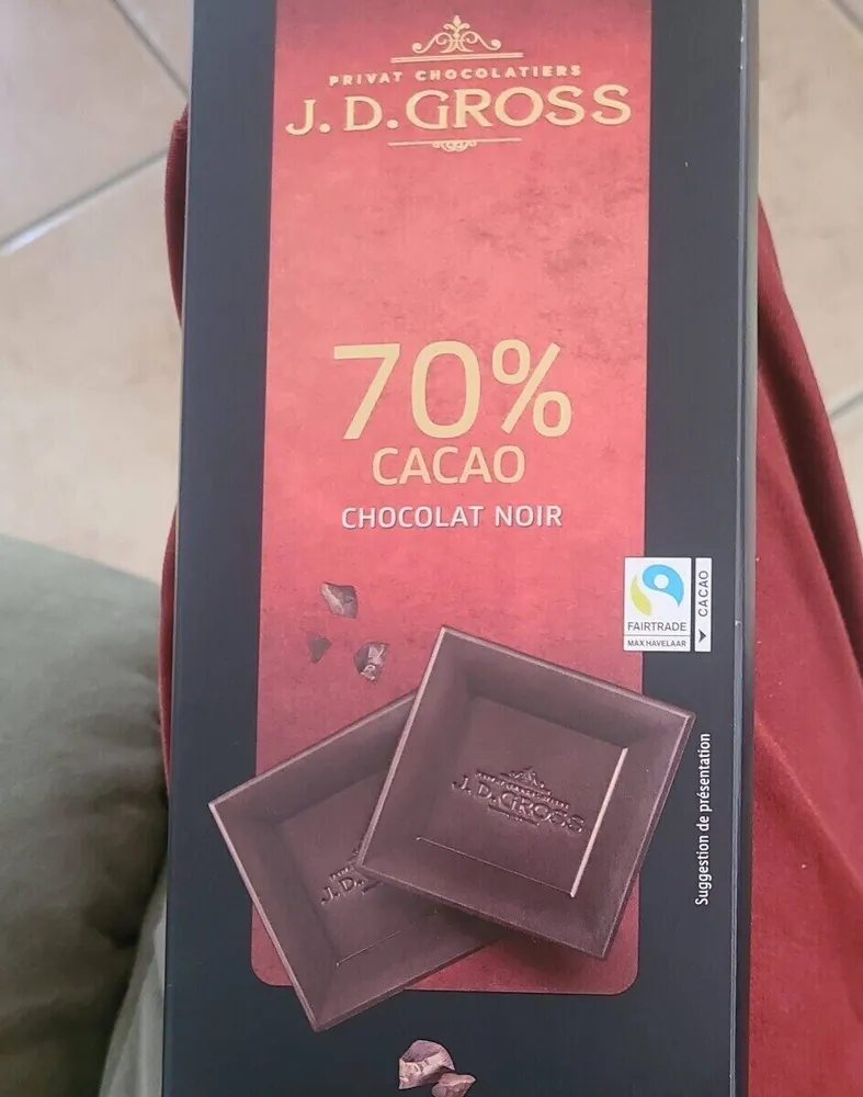 Chocolat noir 70% jd gross