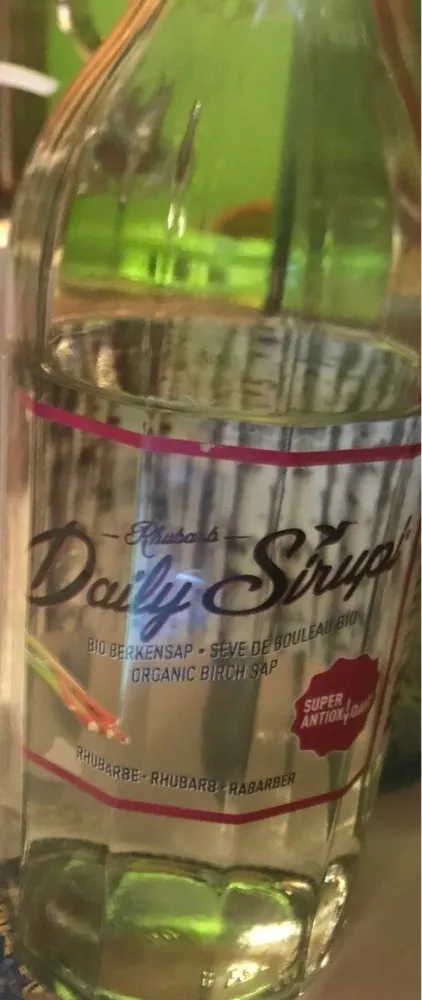 Daily sirup rhubarbe