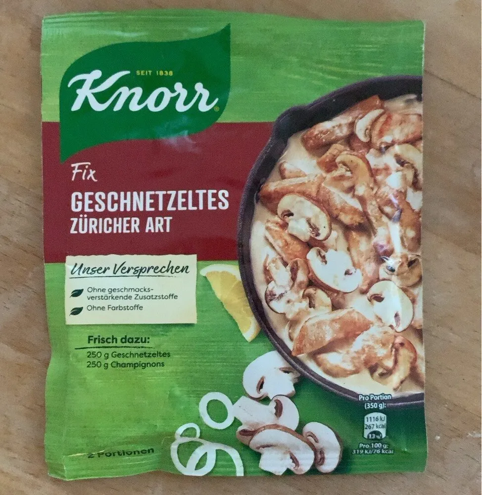 Geschnetzeltes Züricher Art