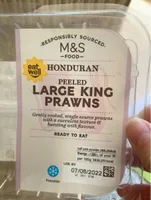 Peeled Large king prawns