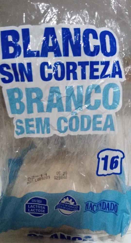 Pan Blanco son corteza