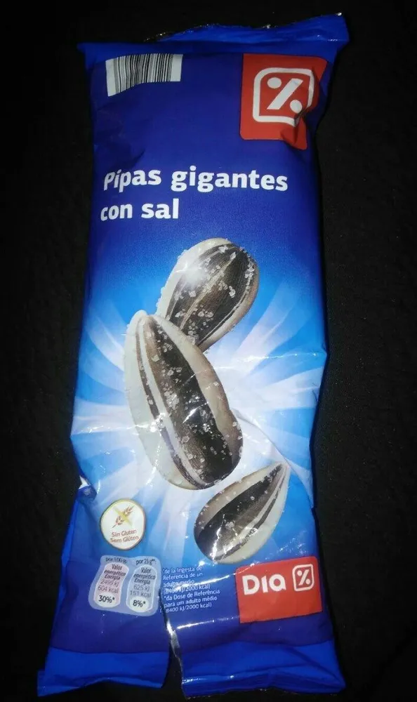 Pipas gigantes con sal