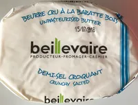 Beurre cru a la baratte semi sel croquant