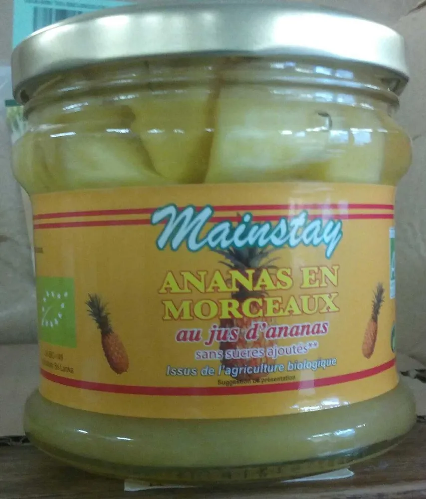 Ananas en morceaux au jus d'ananas sans sucres ajoutés