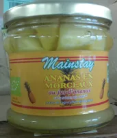 Ananas en morceaux au jus d'ananas sans sucres ajoutés