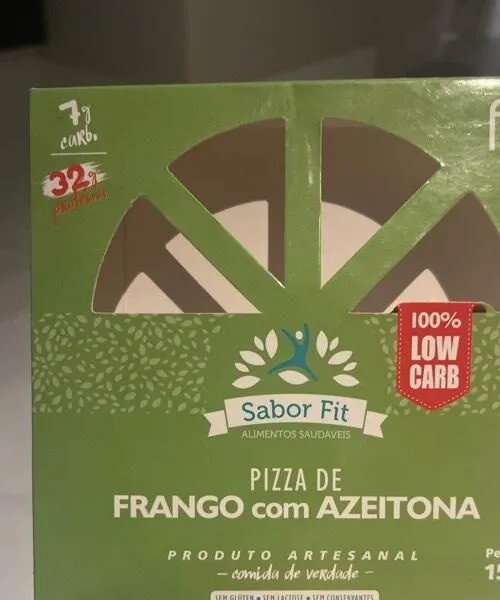 Pizza de frango com azeitona