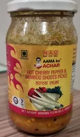 Hot cherry pepper and bamboo shoots pickle