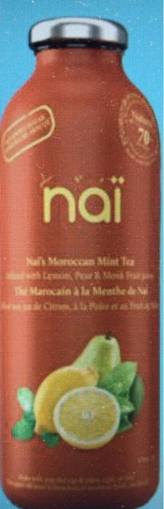 Moroccan Mint Tea infused with lemon, pear and Monkfruit
