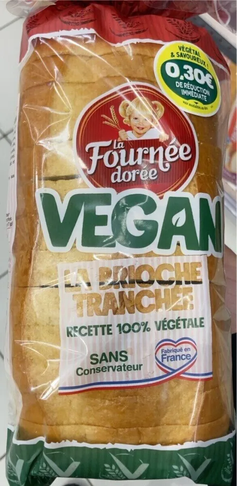 Brioche tranchée vegan