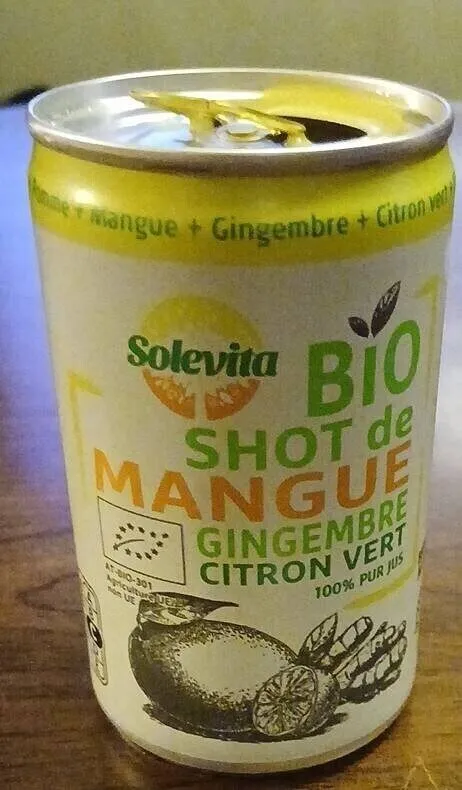 Bio short de mangue gingembre citron vert