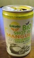 Bio short de mangue gingembre citron vert