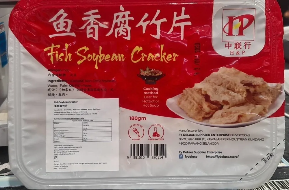 Fish soybean cracker