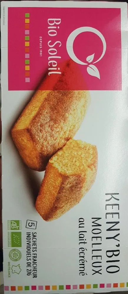 Keeny'Bio moelleux au lait écrémé