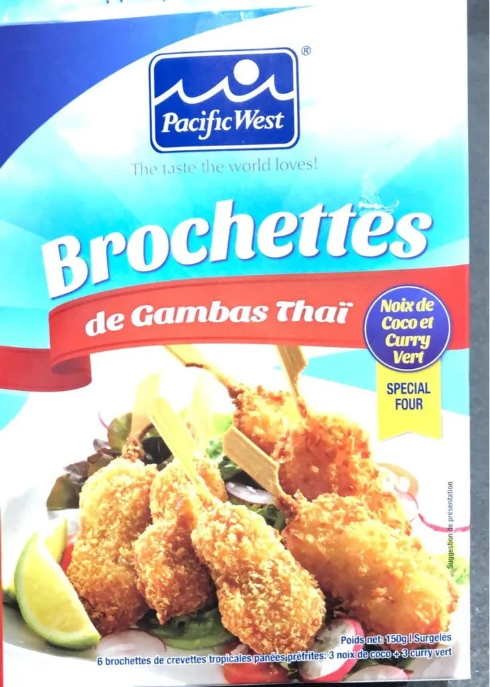 Brochette gambas thaï