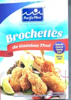 Brochette gambas thaï