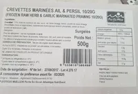 Crevette marinées ail et persil