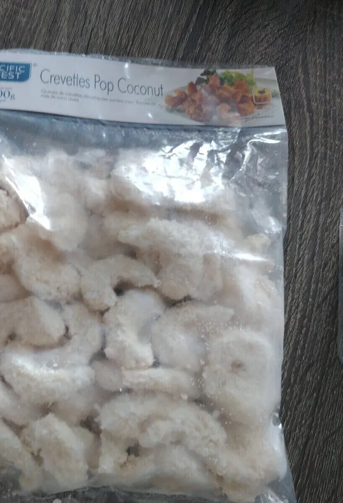 Crevettes panées avec flocons de noix de coco