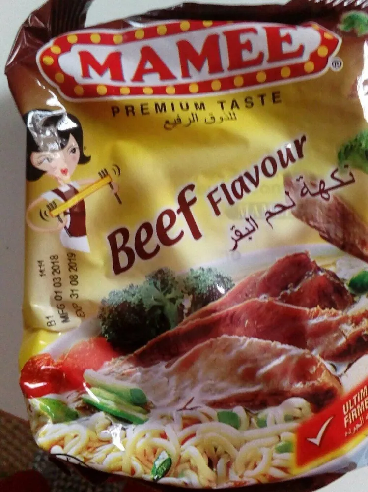 Nouilles instantanées, beef flavor