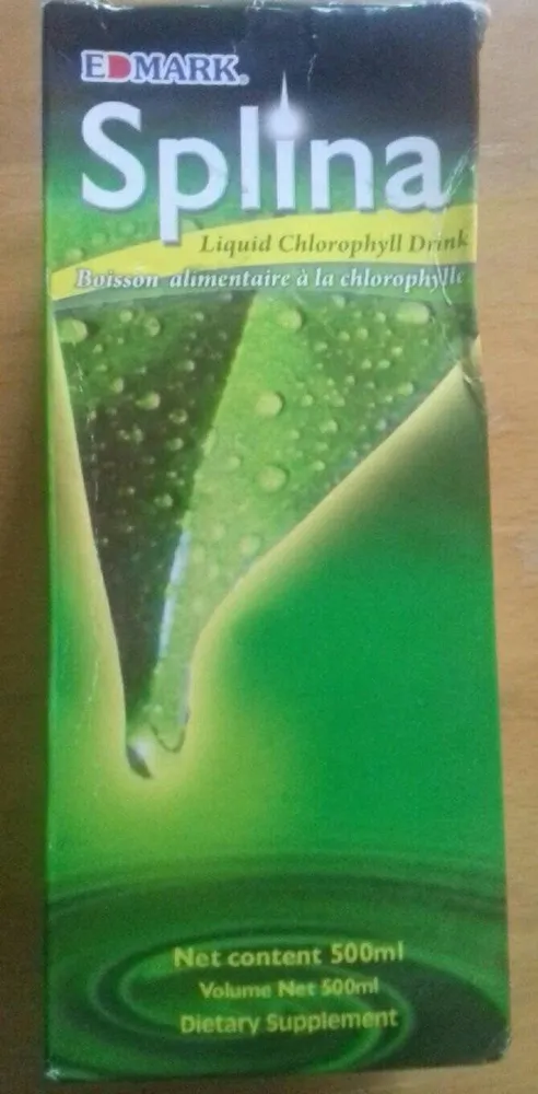 Boisson alimentaire à la chlorophylle