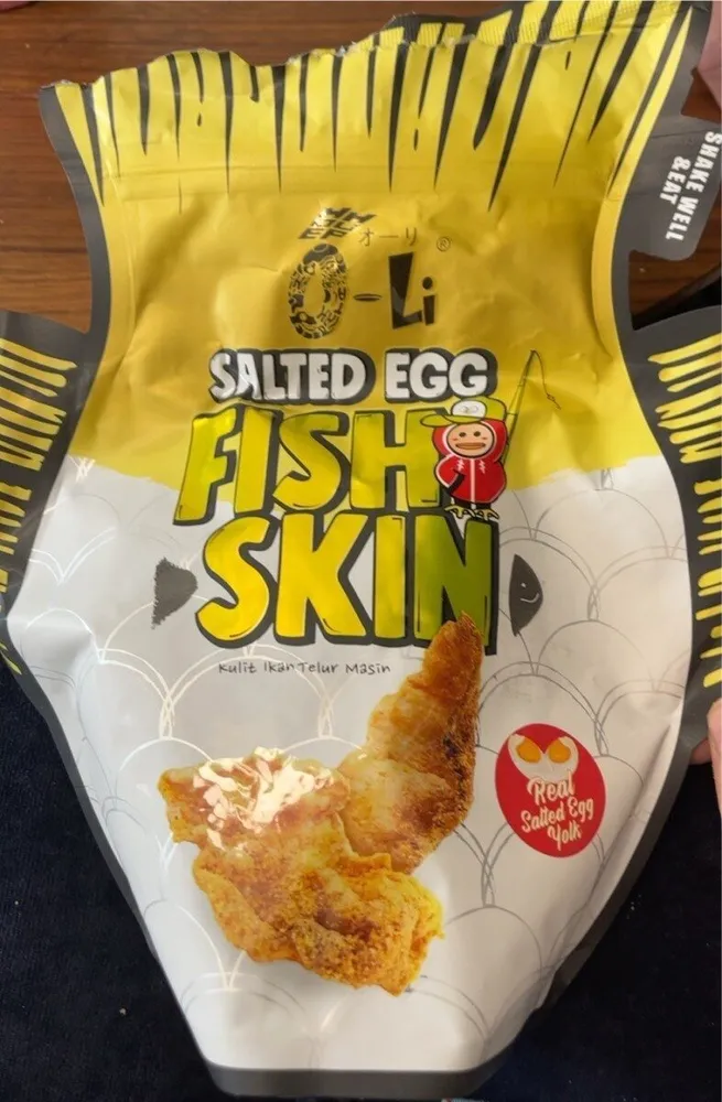 salted egh fish skin