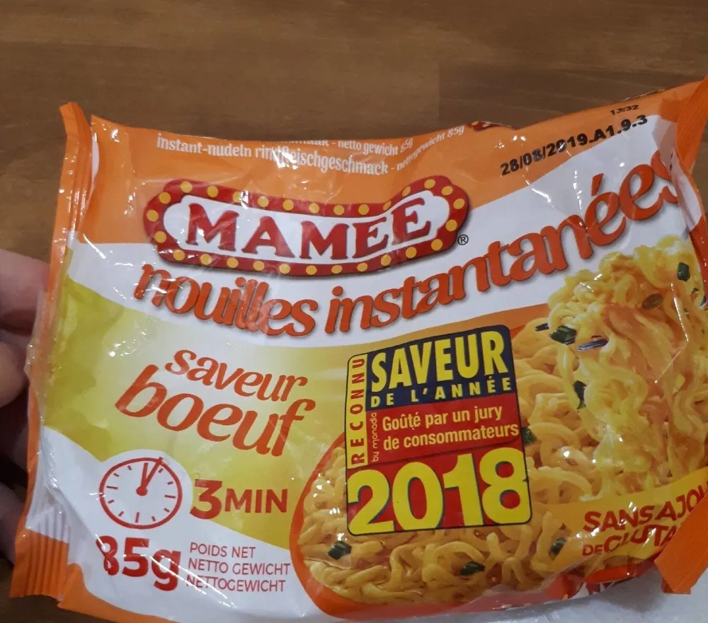 Nouille instantanée au boeuf