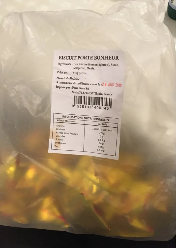 Biscuit porte bonheur