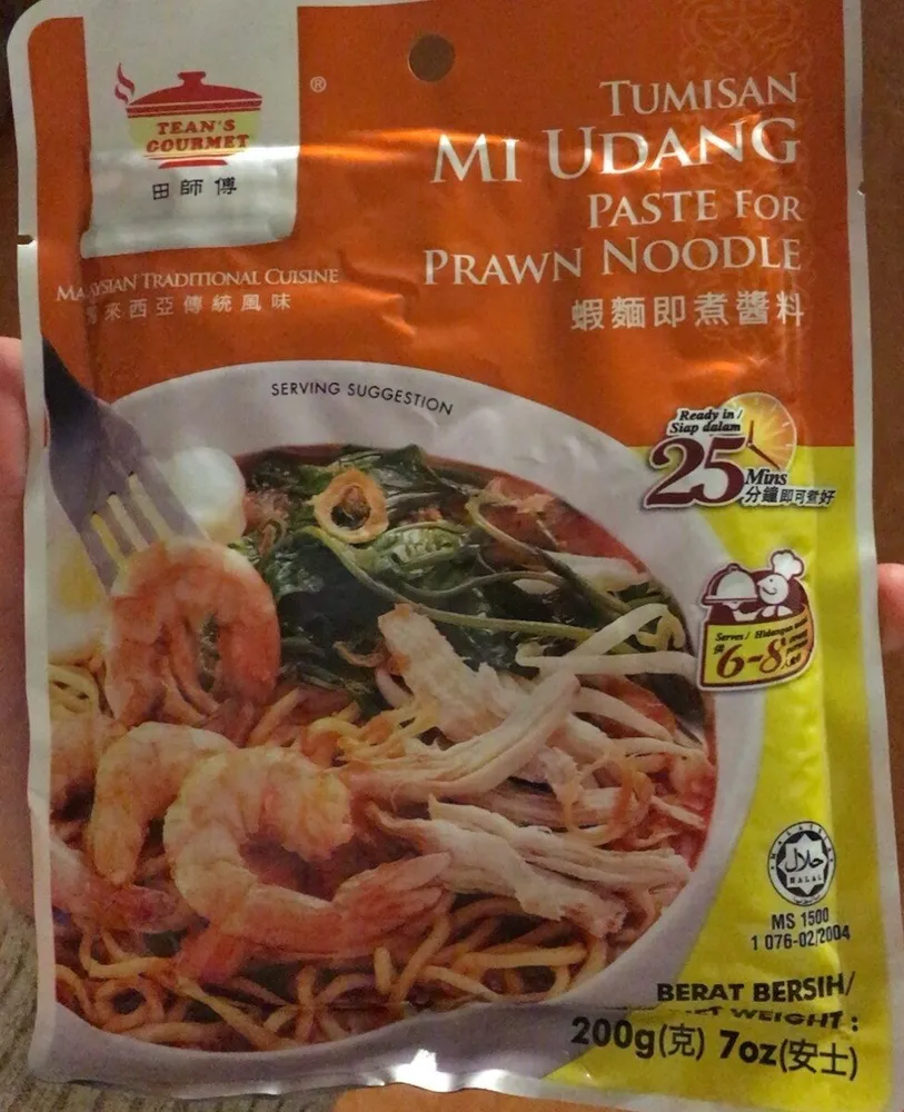 Paste for prawn noodle
