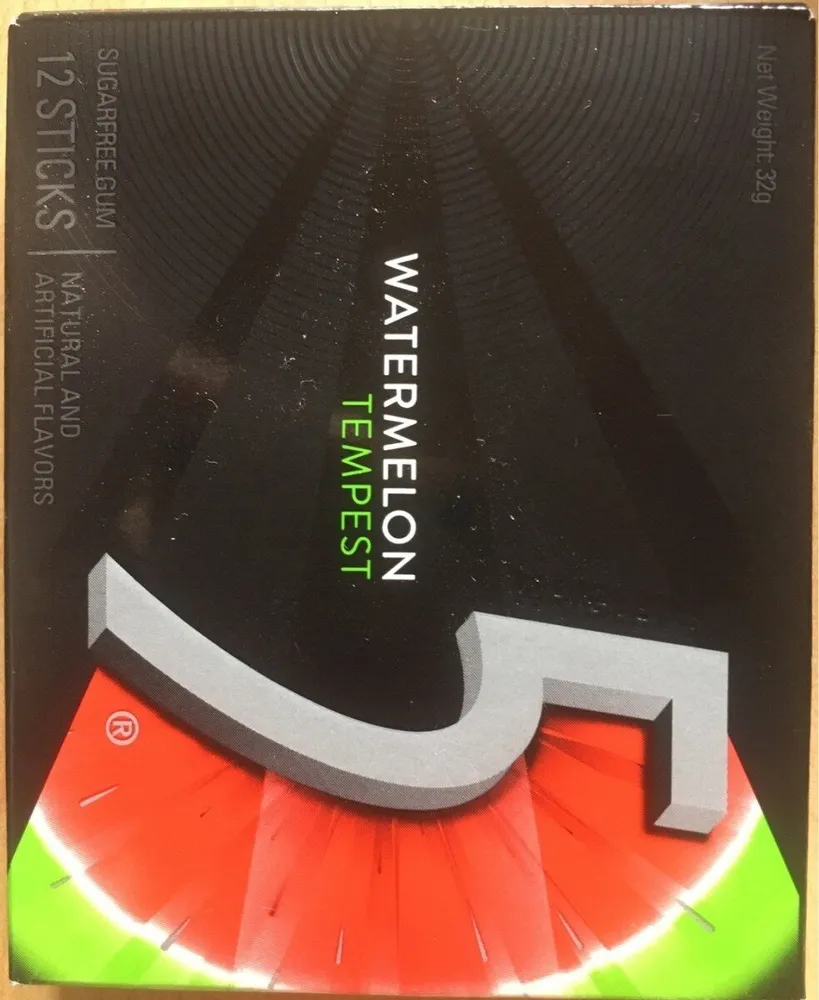 Chewing gums 5 watermelon tempest