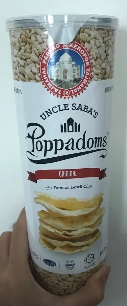 Poppadoms Lentil Crisps, Original