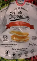 Chips de lentille pippadoms sweet chili