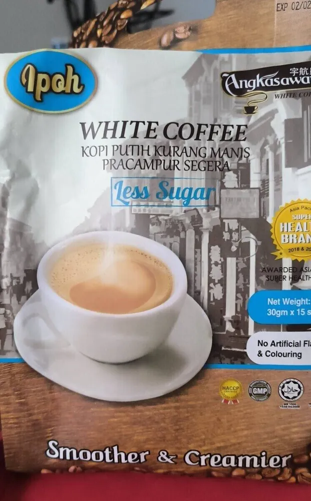 White coffee less sugar