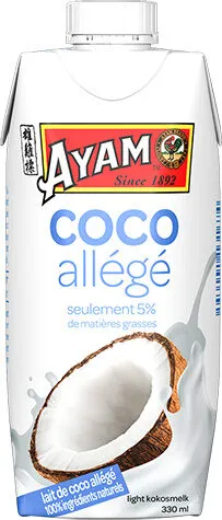 Lait de coco allégé