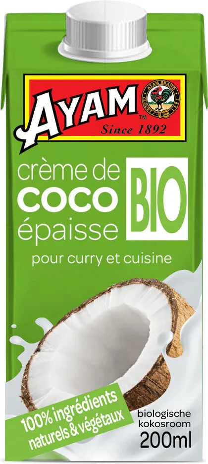 Crème de Coco épaisse Bio