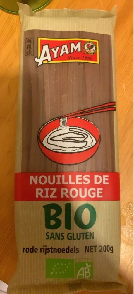 NOUILLE DE RIZ ROUGE BIO SANS GLUTEN