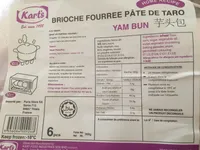 Brioche fourrée pâte de taro