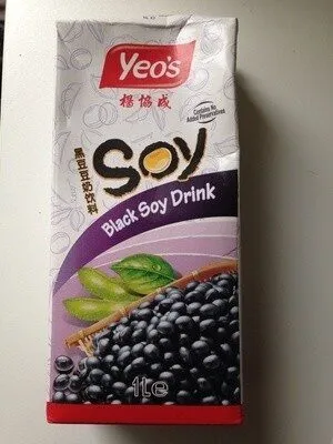 Boisson lait au soja noir