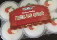 Nata de coco pudding