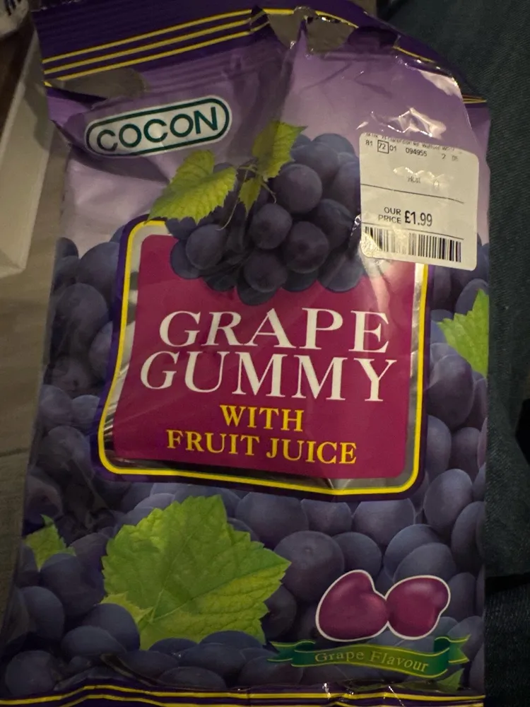 Grape Gummy With Fruit Juice