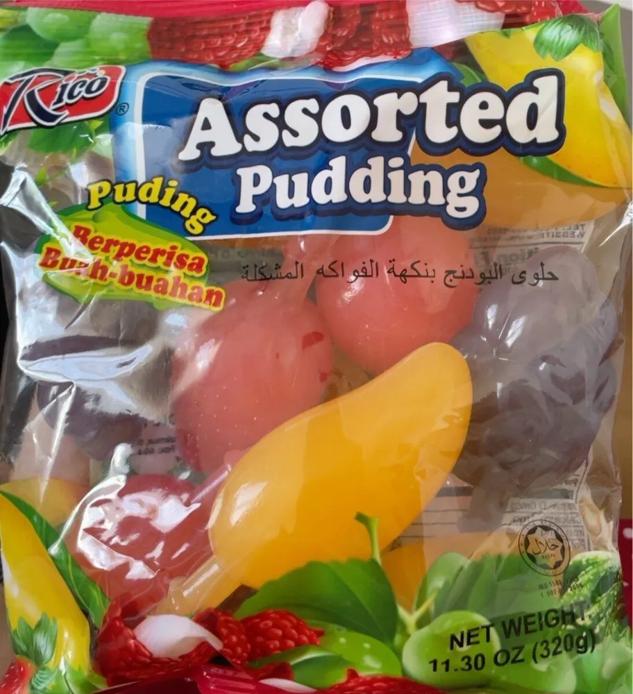 Assorted pudding