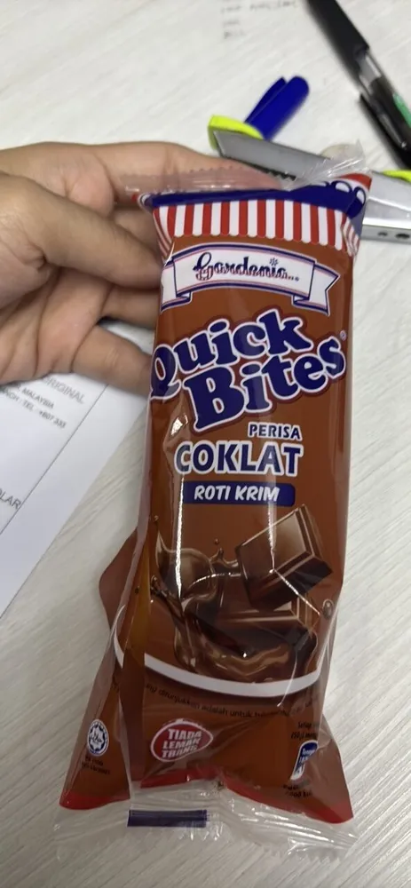 Quick Bites Perisa Coklat Roti Krim