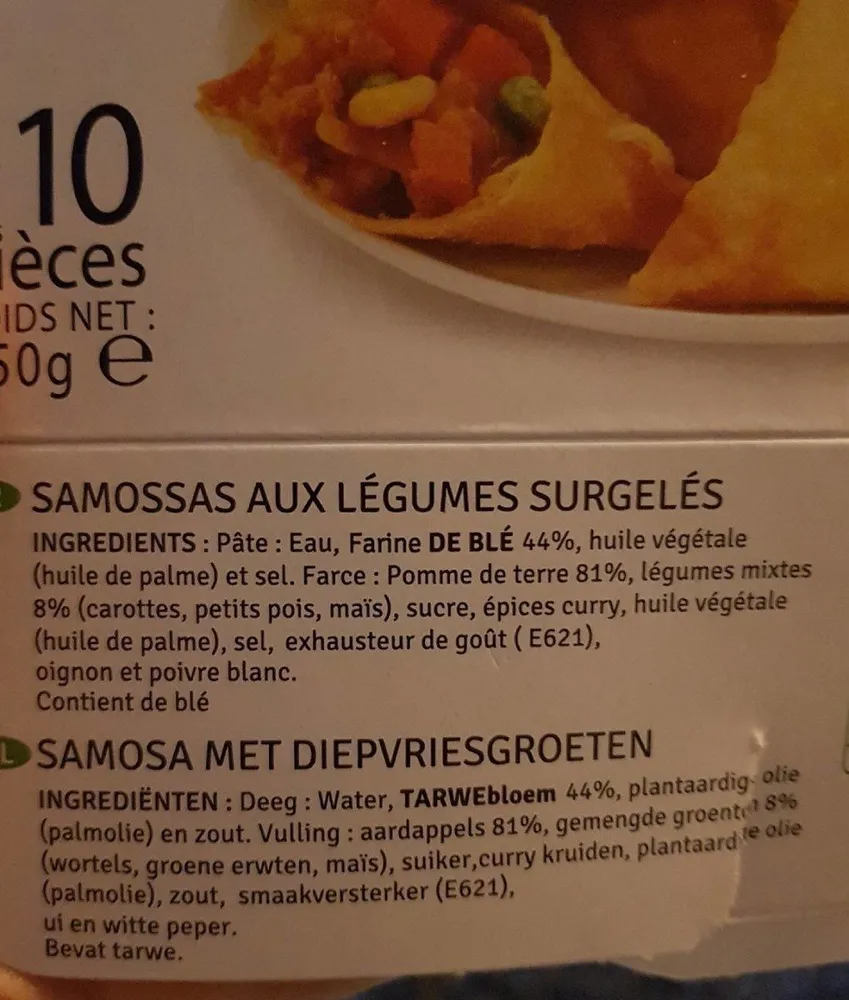 Samossas aux légumes