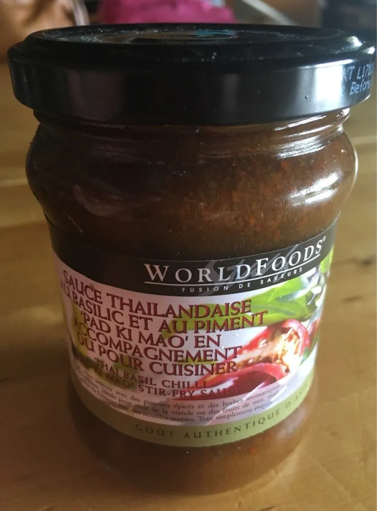 Sauce thailandaise au basilic et au piment