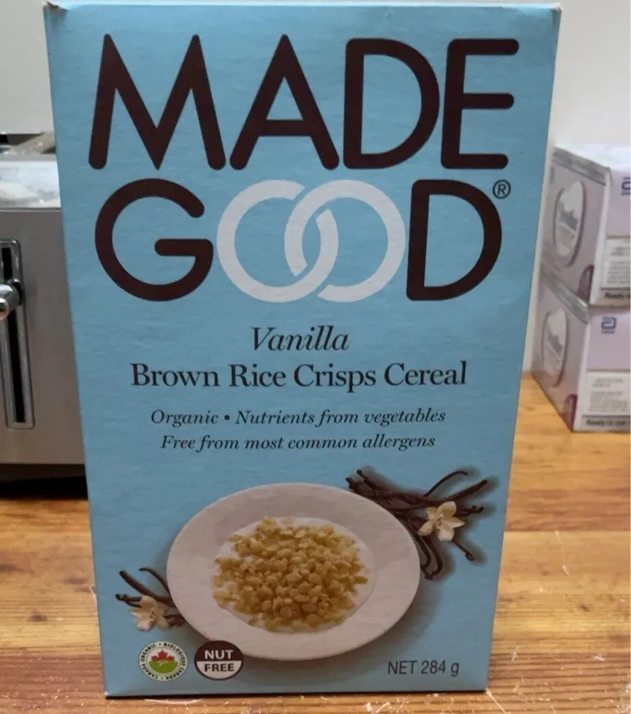 Vanilla Brown Rice Crisps Cereal