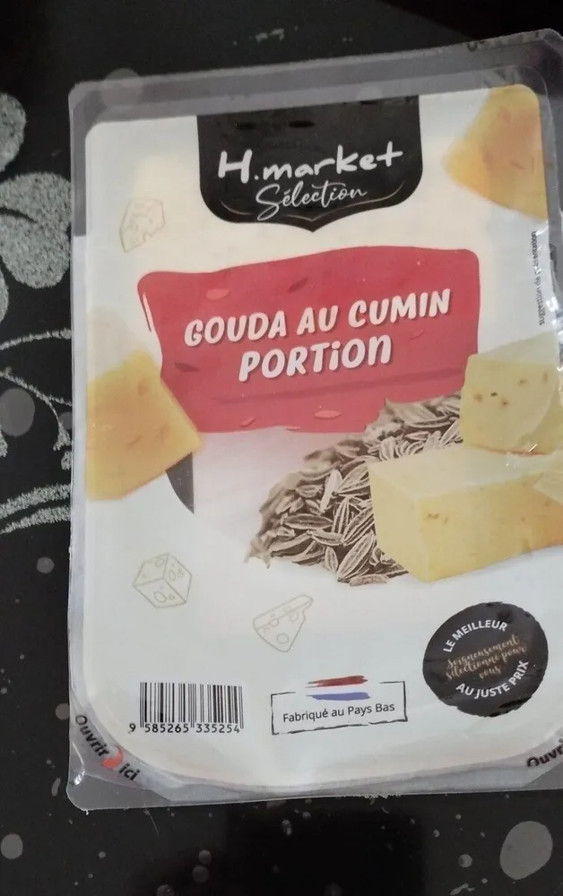 Gouda au cumin portion