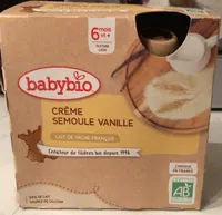 Creme semoule vanille