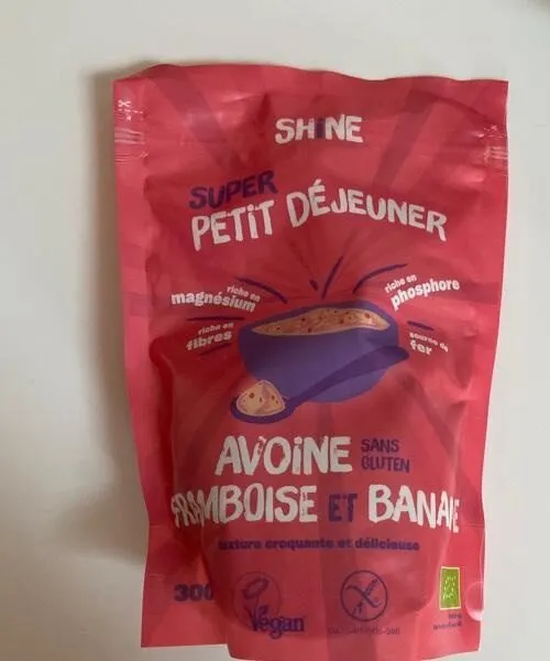 Avoine framboise et banane