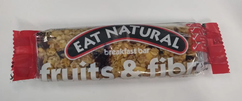 Fruits & fibre breakfast bar