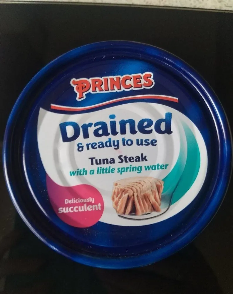 Tune steak with spring water