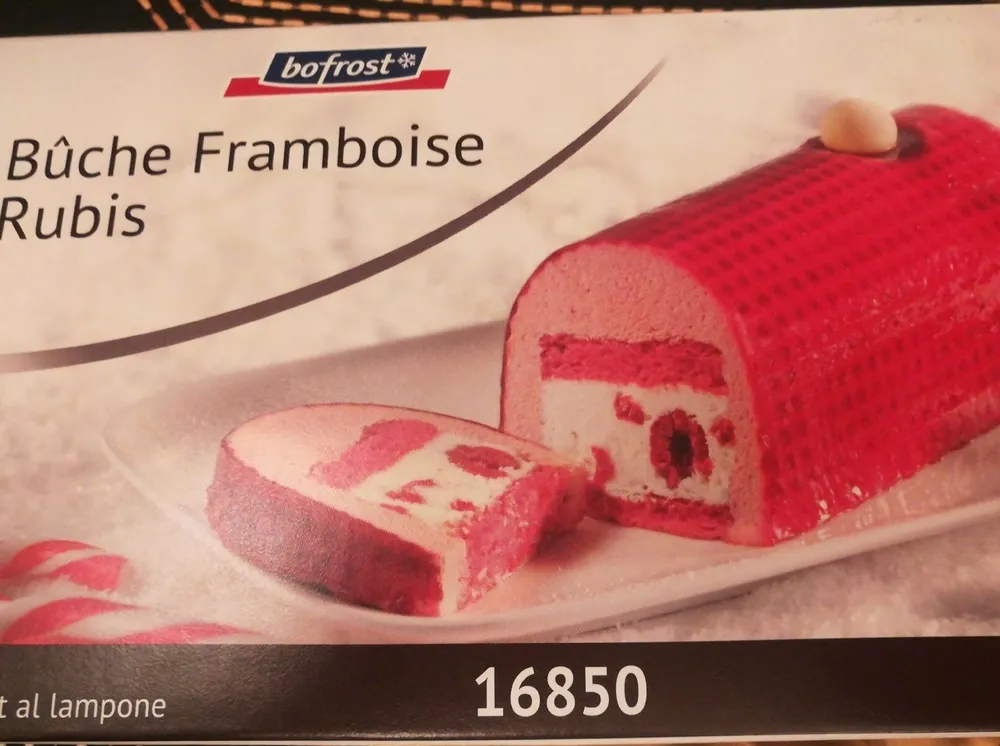 Bûche framboise rubis