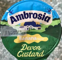 Banana devon custard